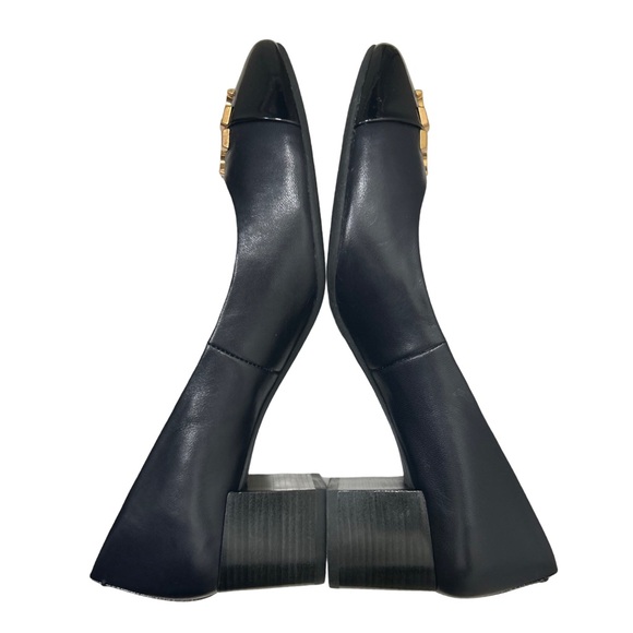 Tory Burch Black Everly Cap Toe Pumps in Dark Blue Woman’s 9.5 - Picture 6 of 11
